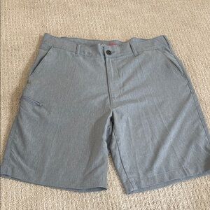 Lee Gray Flat Front Casual Shorts